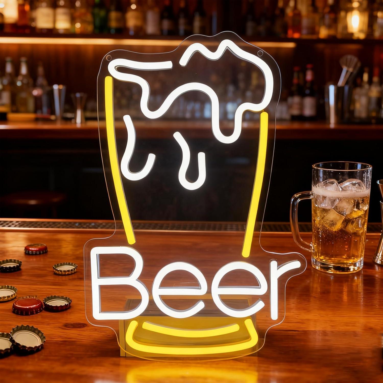 Neon Sign Party - Beer Neon Sign USB Dimmable LED