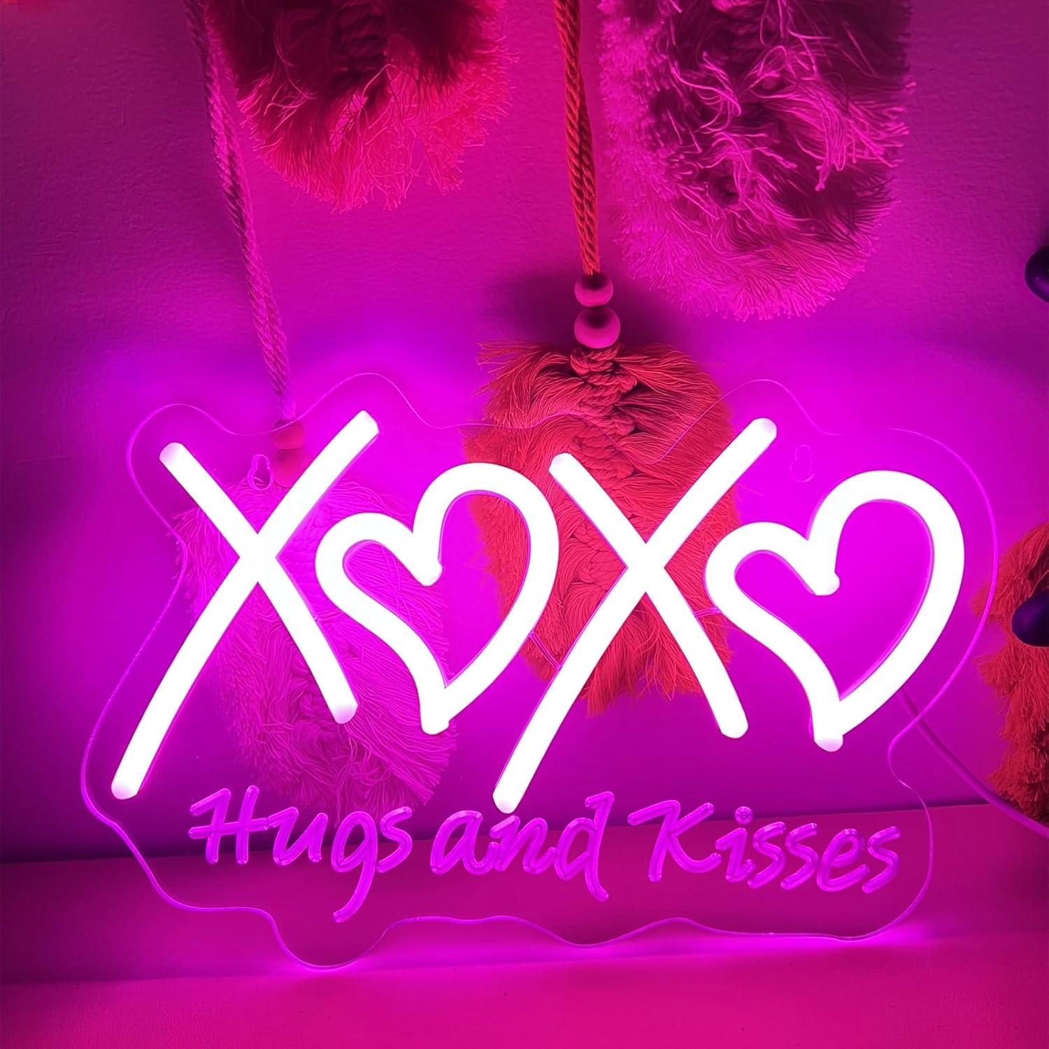 XOXO Neon Sign Hugs and Kisses - Neon Sign Party ulasan dan harga