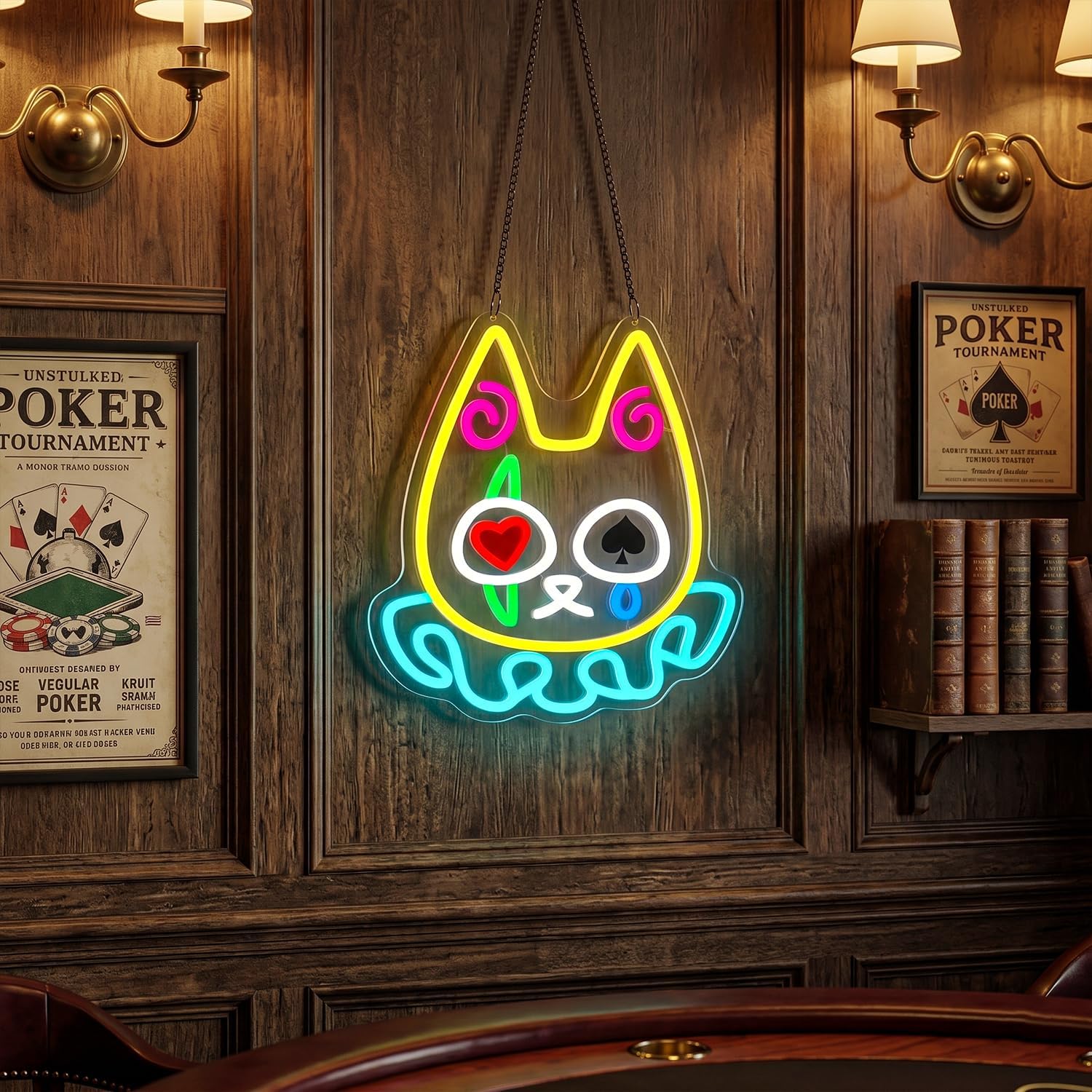 Clown Cat LED Neon Sign USB 5V - Neon Sign Party ulasan dan harga