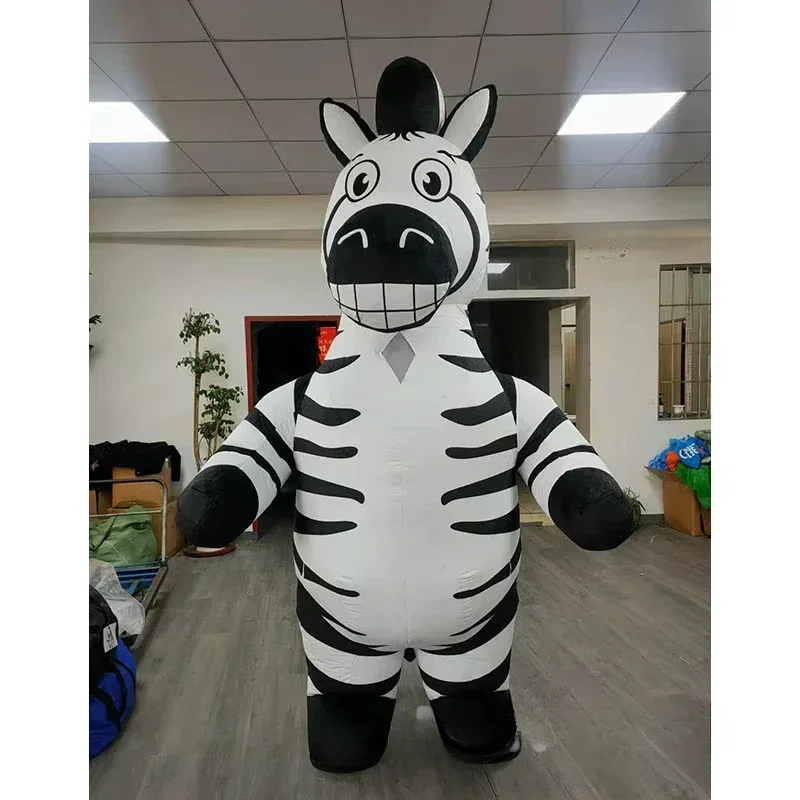 Inflatable Zebra Mascot Costum - Event Party ulasan dan harga