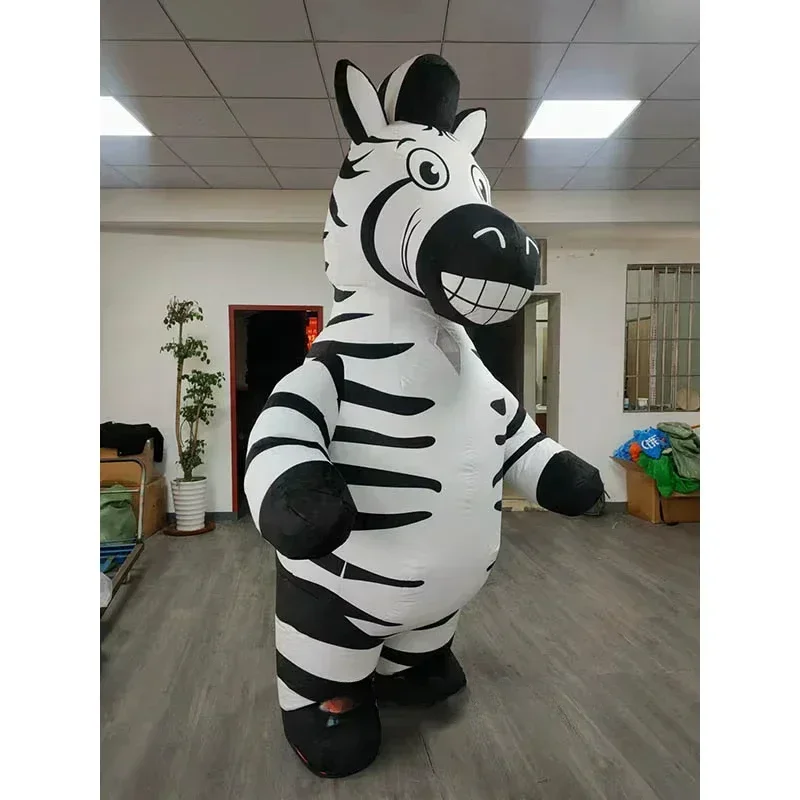 Inflatable Zebra Mascot Costum - Event Party ulasan dan harga