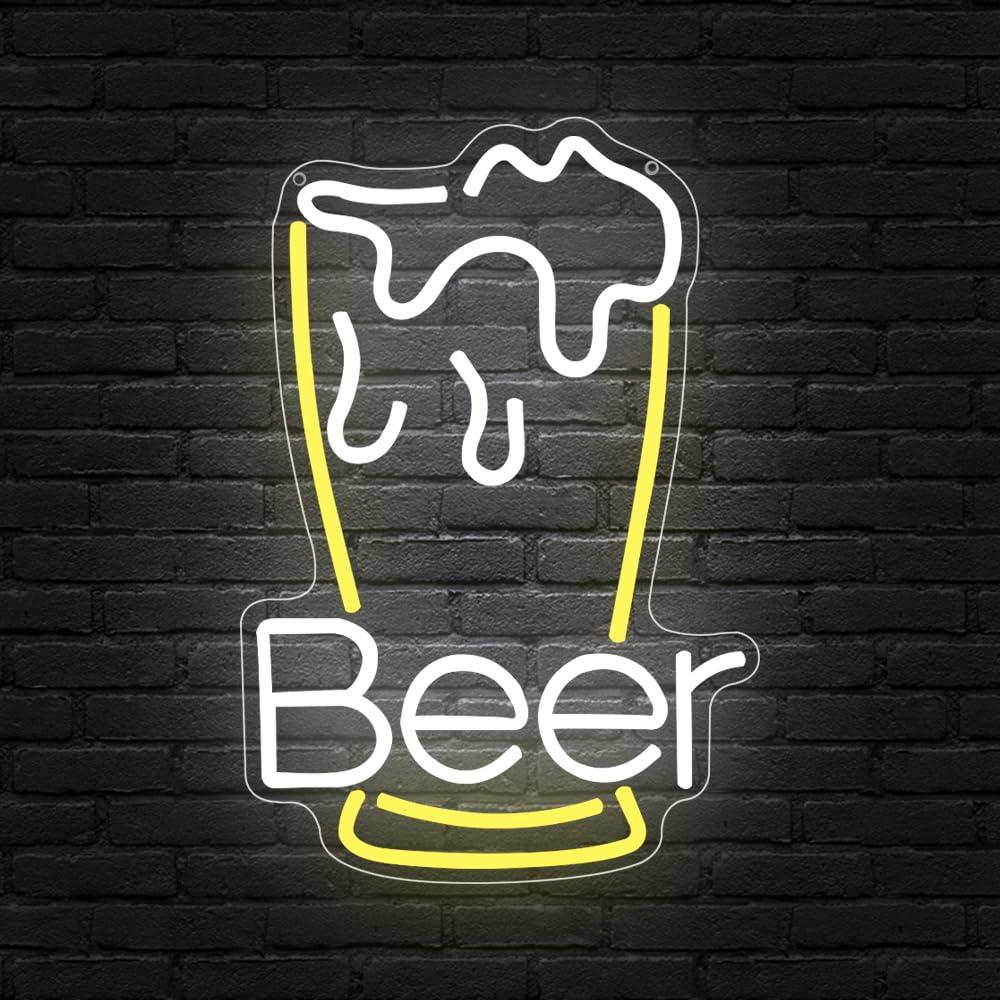 Beer Neon Sign USB Dimmable LE - Neon Sign Party ulasan dan harga