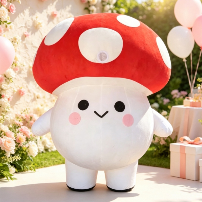 Inflatable Mushroom Mascot Cos - Event Party ulasan dan harga