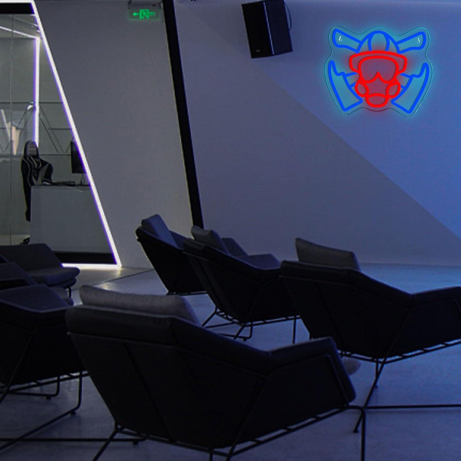 Firefighter Gas Mask Neon Sign - Neon Sign Party ulasan dan harga