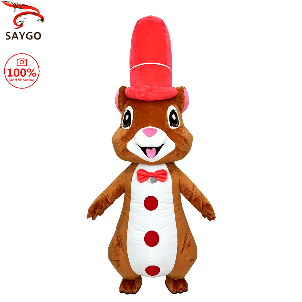 SAYGO Red Hat Squirrel Inflata - Event Party ulasan dan harga