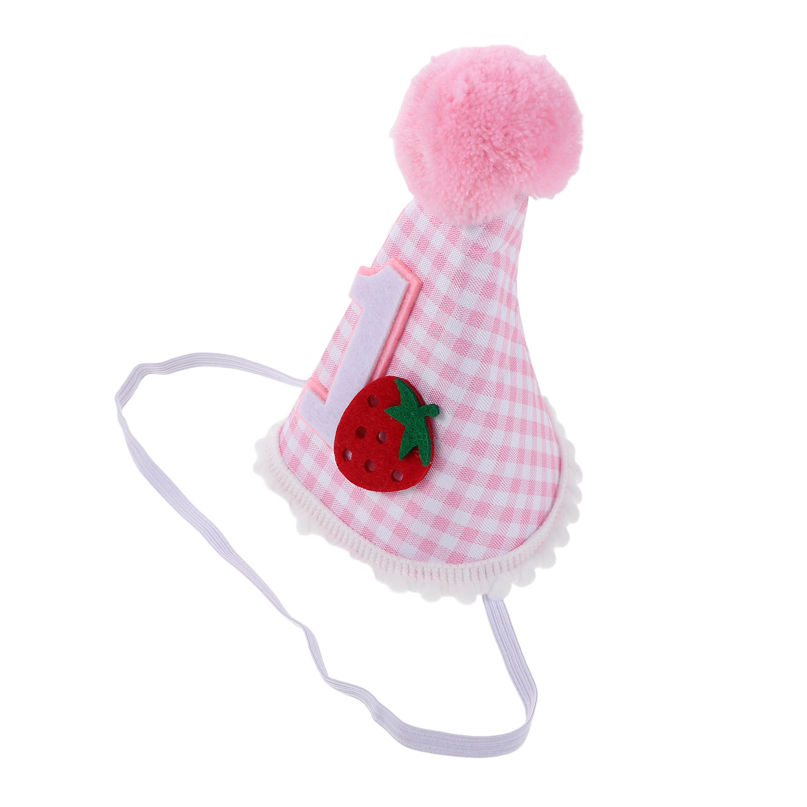 Strawberry First Birthday Hat  - Party Hat Cone ulasan dan harga