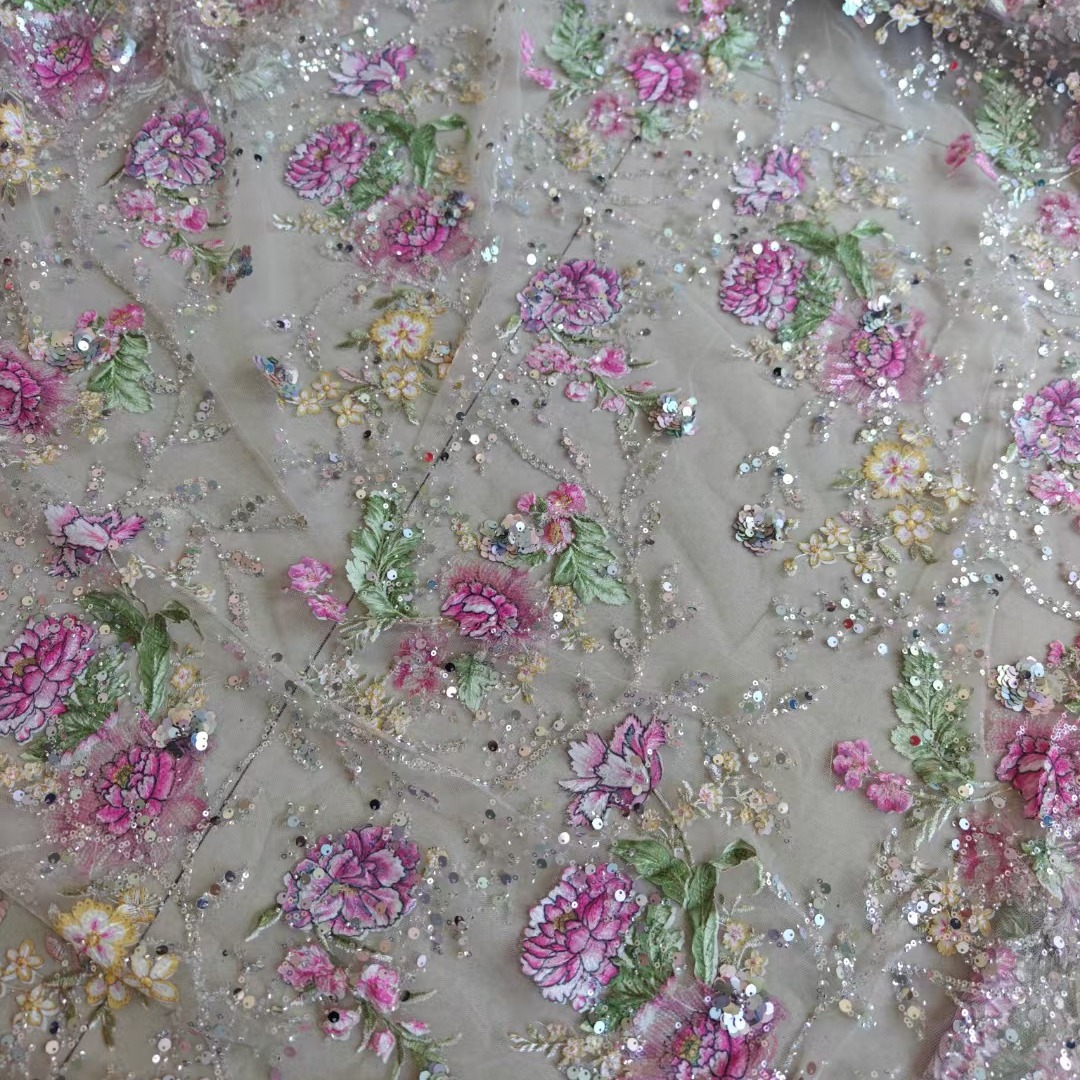 1M 120Cm Wide Luxury Beaded La - Glitter Tablecloth ulasan dan harga